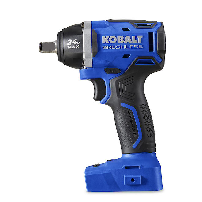 Kobalt 24V Max Cordless Impact Wrench 1/2in Black and Blue