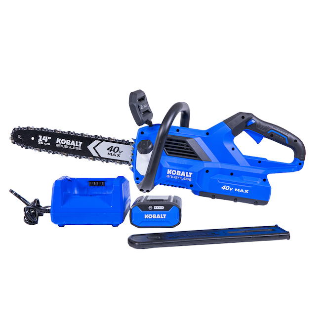 Kobalt 40 V Max Electric Cordless Chainsaw with Battery and Charger | RONA