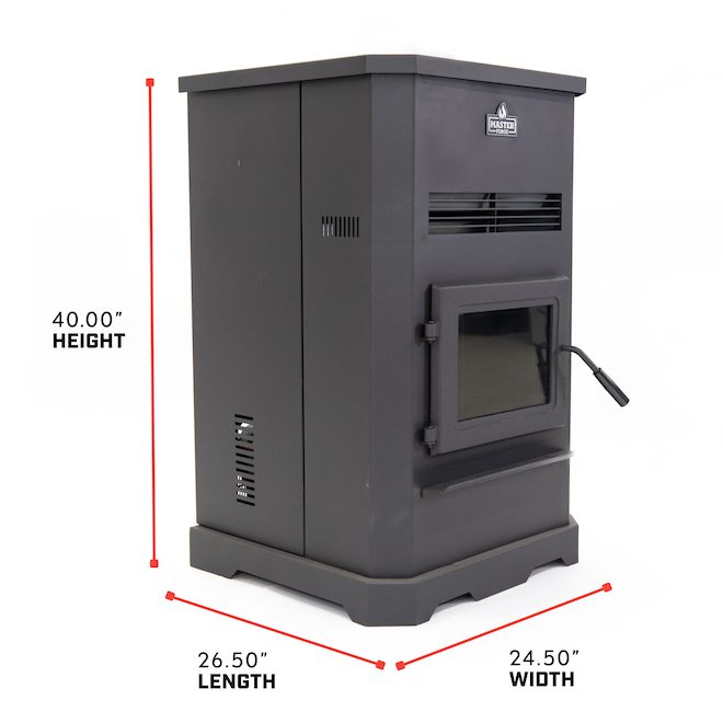 Master 2500sq. ft. Pellet Stove F500207 RONA