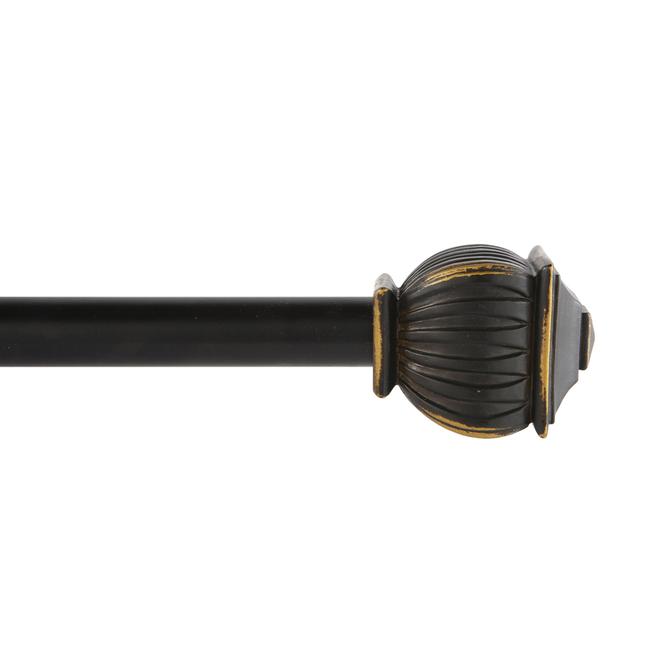 Kenney 28in to 48in Beckett Oiled Bronze Adjustable Curtain Rod