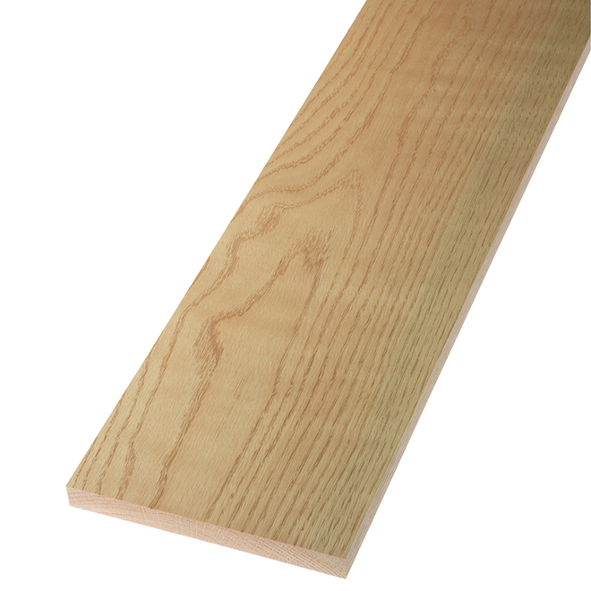 Dry Red Oak Lumber 1 in x 8 in x 4 ft LRO10804 RONA