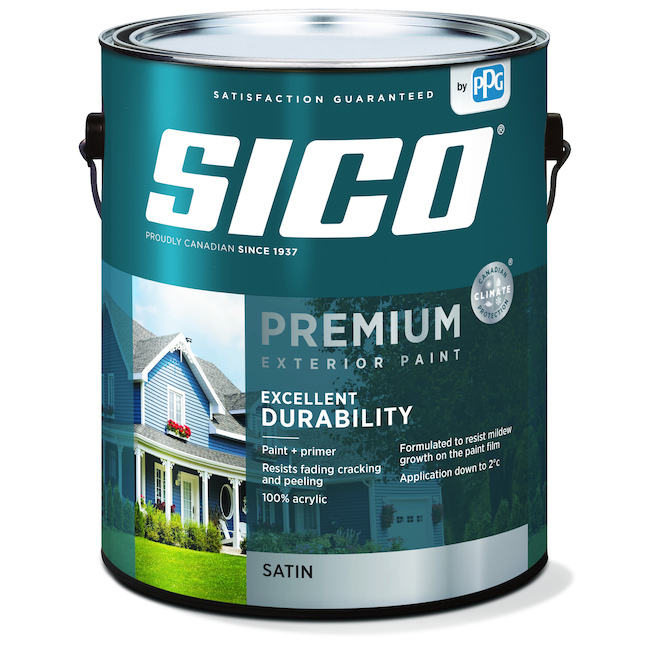 Sico Premium Paint and Primer for Exterior Wood Satin Base 1