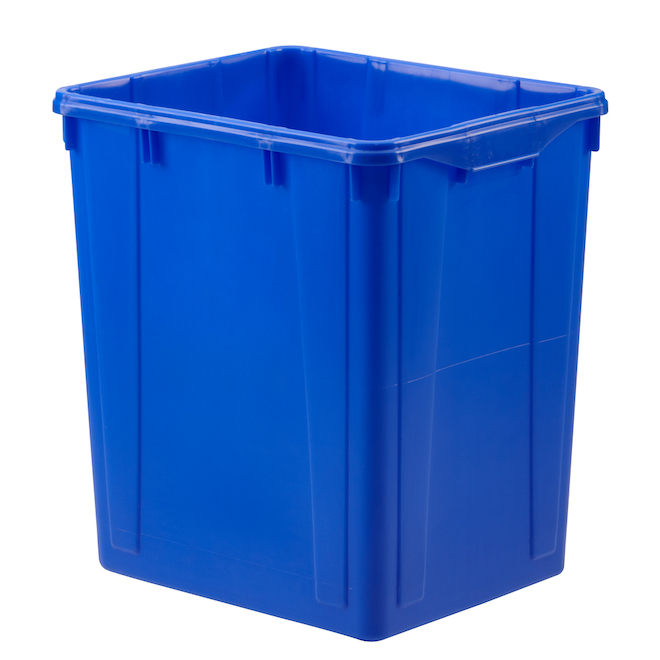 Orbis 22 US gallons Blue Plastic Recycle Bin 1107478 RONA