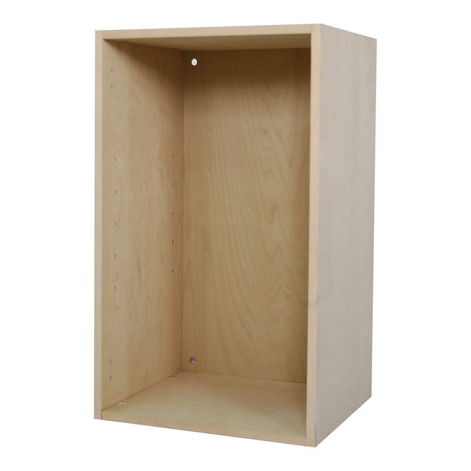Armoire Cubik 18 x 30 x 14,75 po placage de bois avec panneau arrière