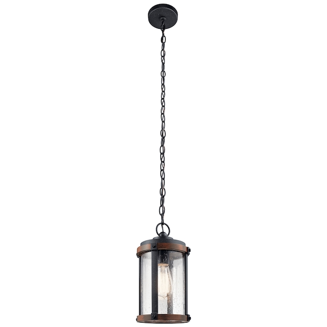 Kichler Barrington Black Outdoor Pendant Light 60 W 1bulb 39517 RONA