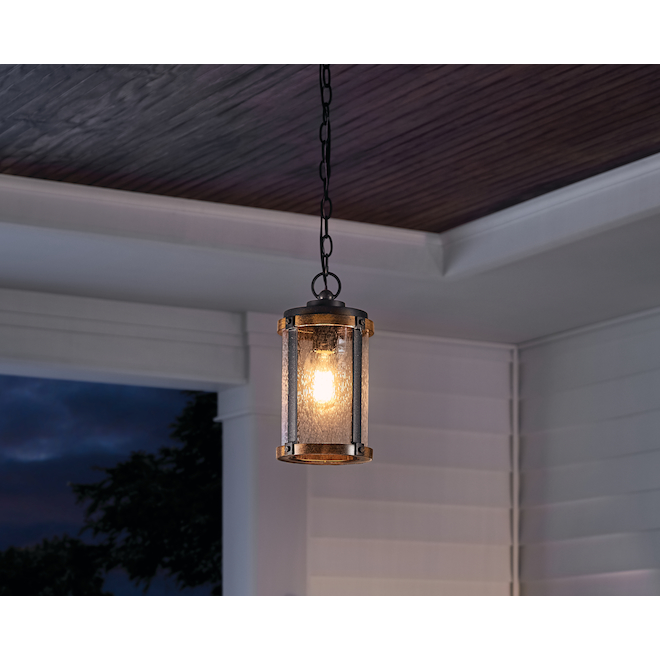Kichler Barrington Black Outdoor Pendant Light 60 W 1bulb 39517 RONA