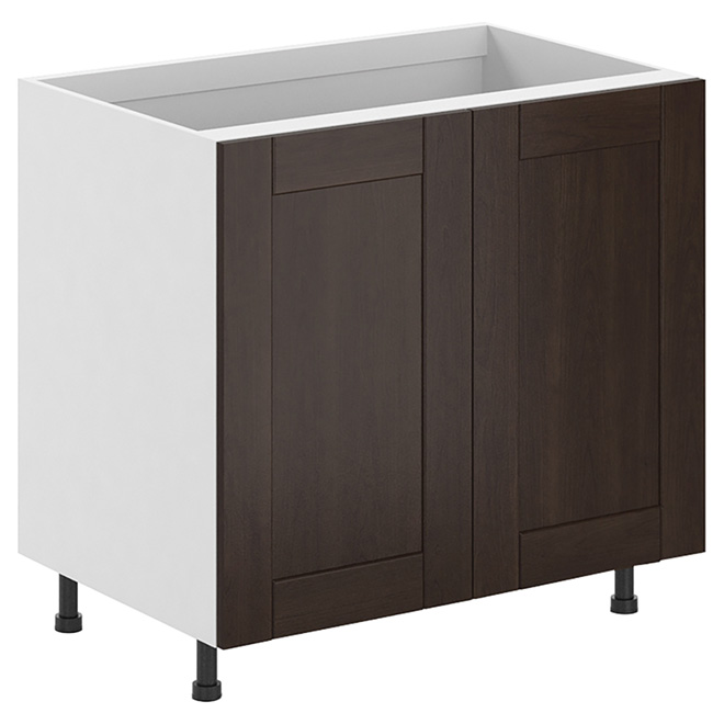 EBSU Eklipse Kitchen with 2 Doors 36in Chocolate RDB36TC