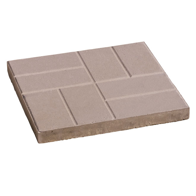 Dalle de patio à motifs de brique, 16" x 16'', gris 10500896 RONA