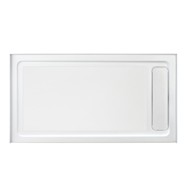 OVE Decors Shower Base Hidden Drain 32in x 60in White Acrylic
