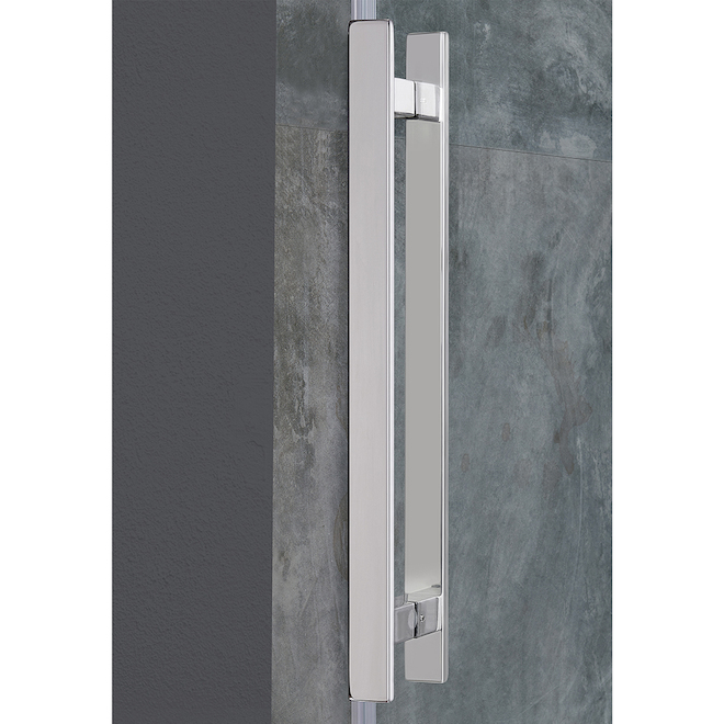 allen + roth Venice 48in Alcove Chrome Shower Door VENICE48ACHSD RONA