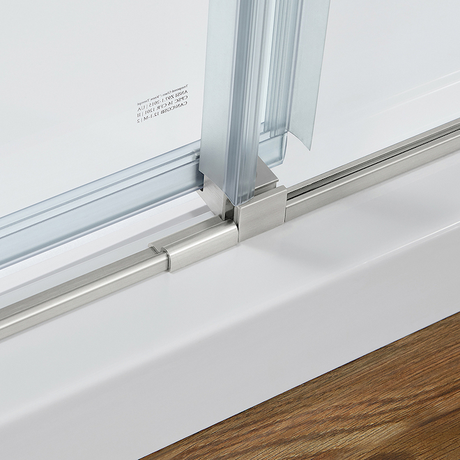 OVE Decors Venice 48in Alcove Satin Nickel Shower Door VENICE48ASNSD