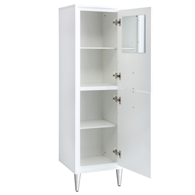 FOREMOST Linen Carlington 2 Doors/3 Shelves Gloss White