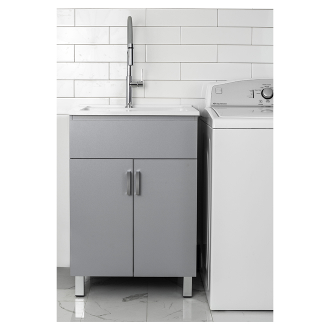 FOREMOST Laundry Sink with 25" Grey MZGLVT2436 RONA