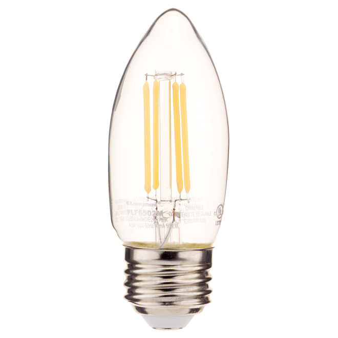 LUMINUS Ampoule DEL, B10E26, blanc chaud PLF6502M RONA