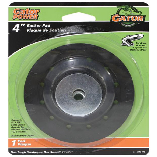 GATOR Backer pad 4" Plasttic Black 3016012 RONA