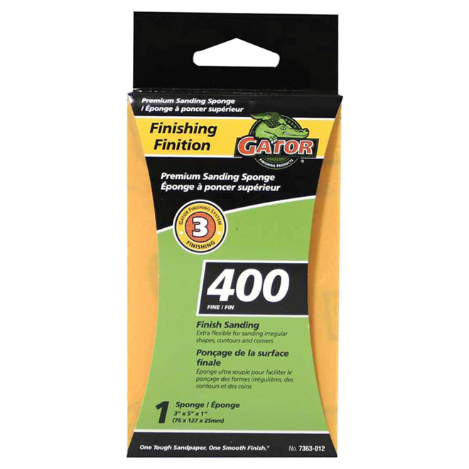 GATOR "Premium" Finish Sanding Sponge 400 Grit 3" x 5" 736301220