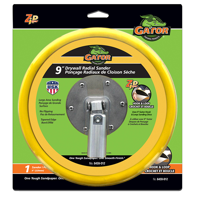 Gator Pole Sander Head Use with Drywall Radial Disc Hook and Loop