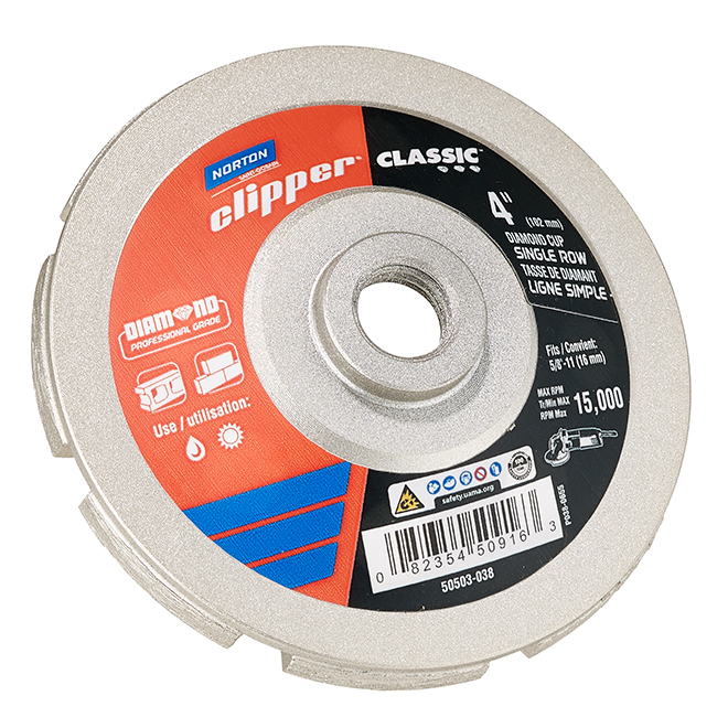 NORTON Angle Grinder Cutting Wheel Diamond Blade 4" 50503038012