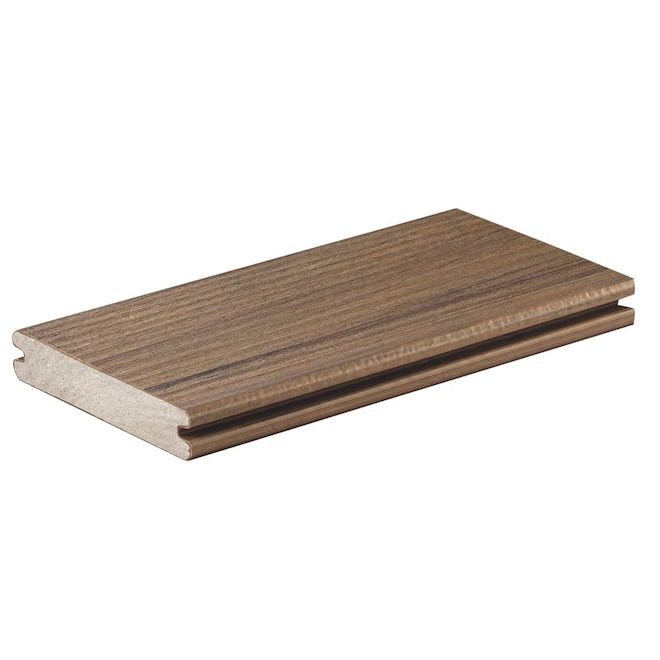 TIMBERTECH PRO TimberTech Legacy Pecan 12ft Grooved Decking Board