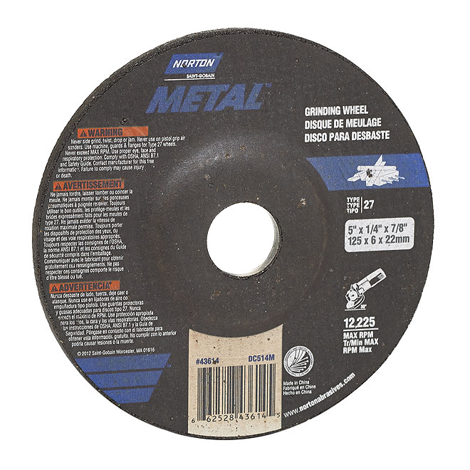 Norton Masonry Grinding Wheel Silicon Carbide Type 27 5in Dia