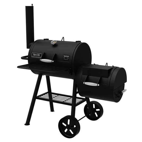 DynaGlo Barrel Charcoal Grill & Side Firebox DGSS730CBOD RONA