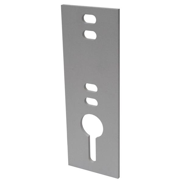 DOCK EDGE + Plaque pour chaîne, 0,5", métal, gris DE98606F RONA