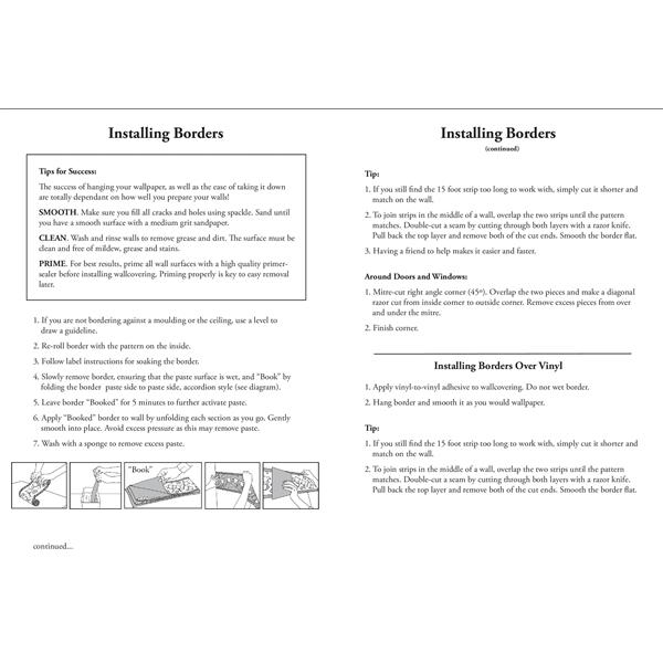 Retro Art Wallpaper Border 15' x 8" Abstract Paisley Multicolour