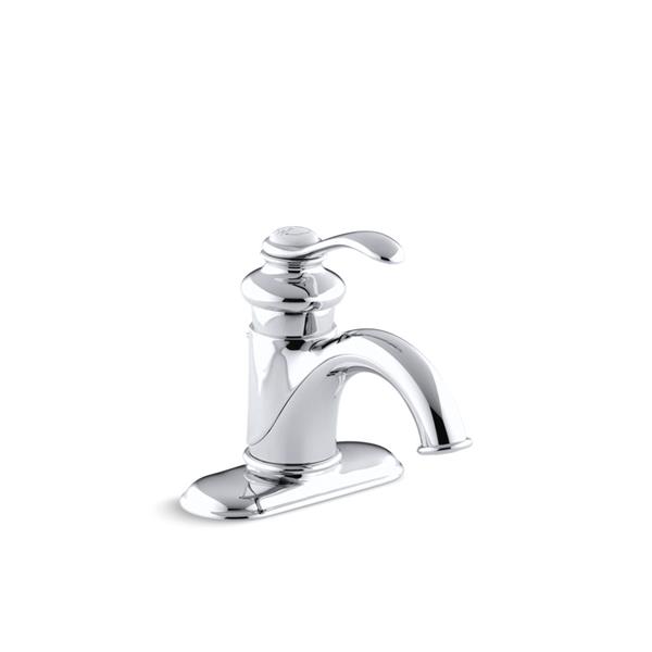 KOHLER Fairfax Centerset Bathroom Sink Faucet with Single Lever Handle