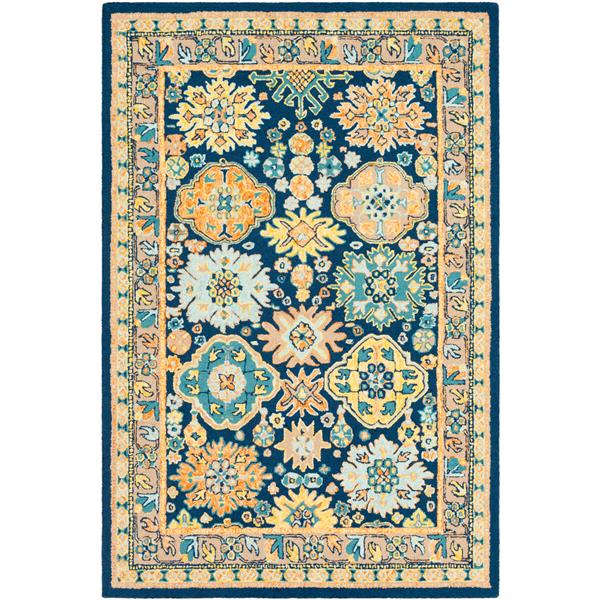 Surya Serafina Bohemian Area Rug 4ft x 6ft Rectangular Saffron