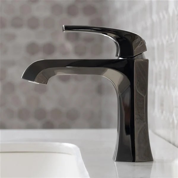 Kraus Esta Bathroom Sink Faucet 1Handle 6.88in Gunmetal KBF