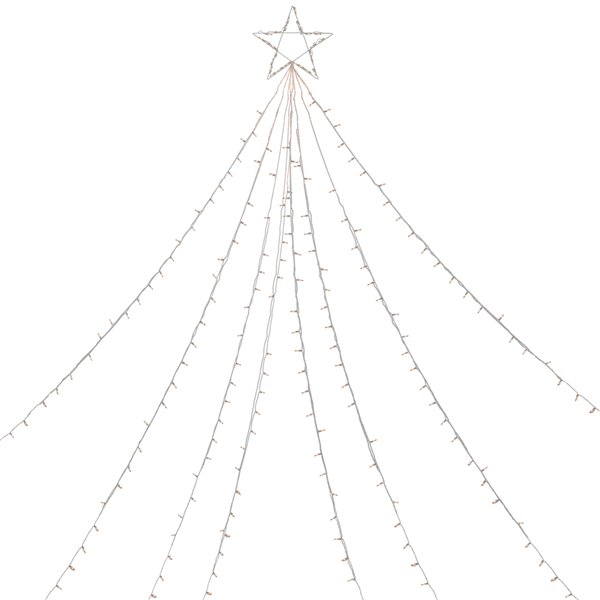 Northlight Clear Lighted Christmas Display Tree Outdoor Decor 12ft