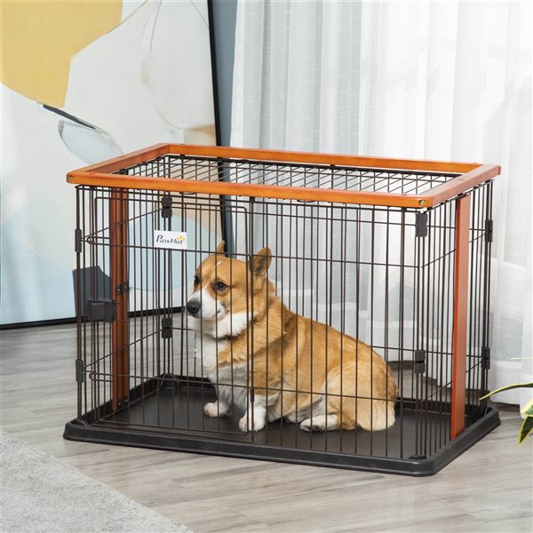 PawHut Lightweight Steel Dog Crate D02109 RONA