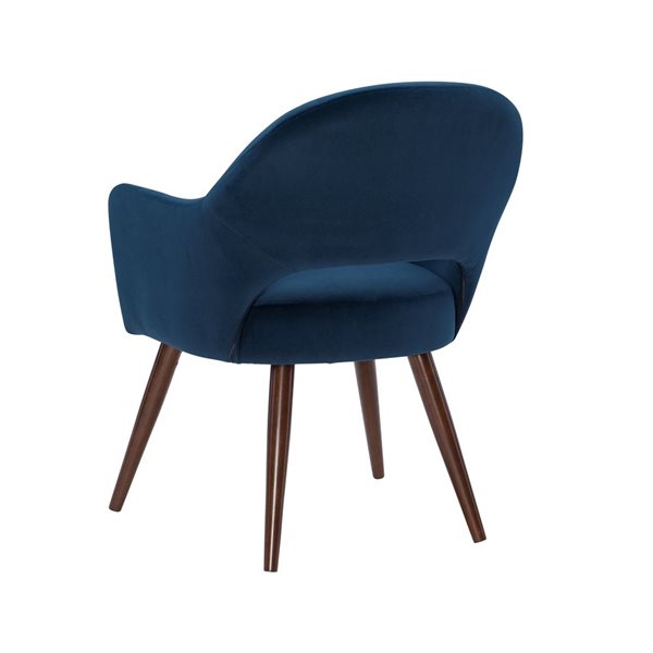 Linon Home Décor Set of 1 Supai Transitional Velvet Upholstered Side