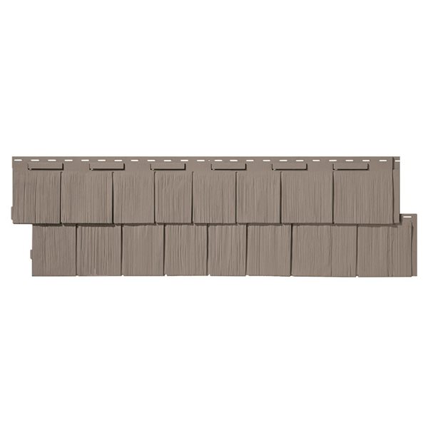 Novik Novikshake 12Pack Vinyl Siding Panel Shake Coventry Gray 14.5in