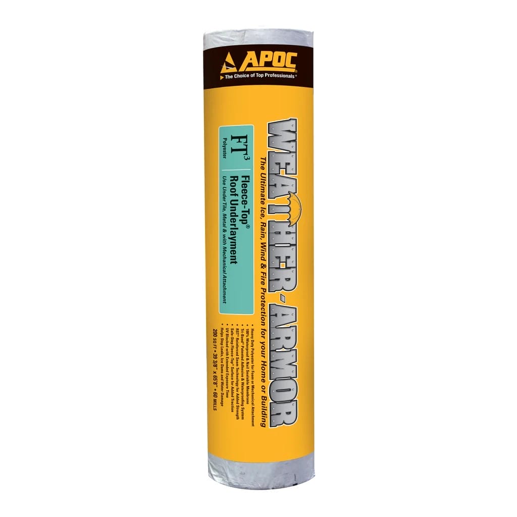 APOC WeatherArmor FleeceTop HiTemp Roof Underlayment