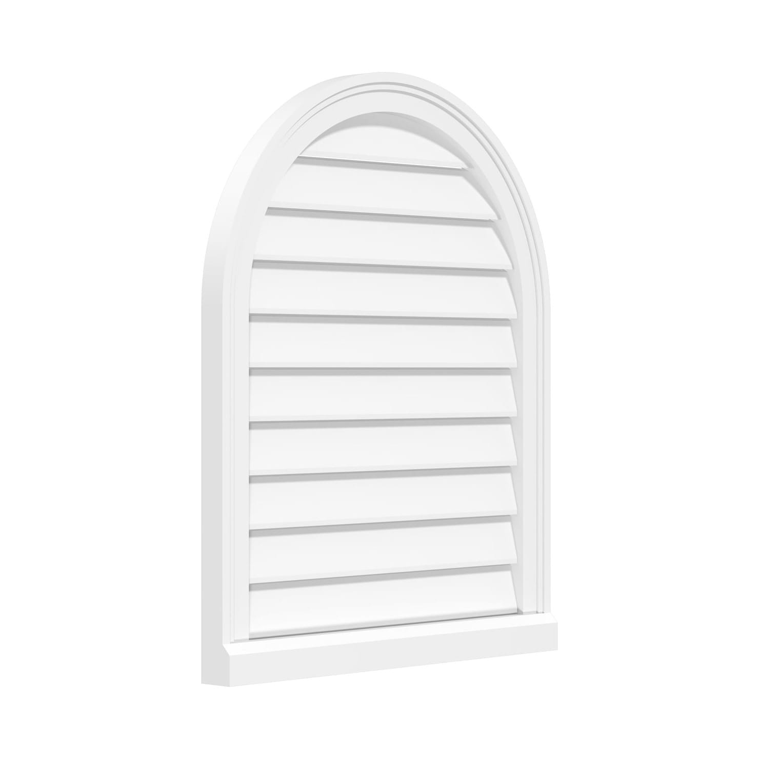 Ekena Millwork Round Top Surface Mount PVC Gable Vent