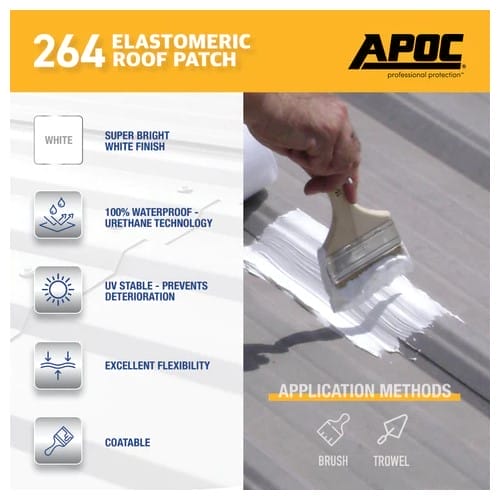 APOC 264 Flash N' Seal White Elastomeric Roof & Flashing Sealant