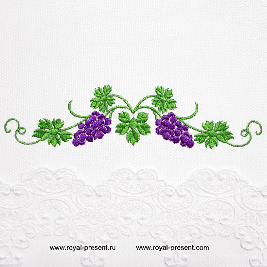Machine Embroidery Design Vine border 3 sizes Royal Present Embroidery