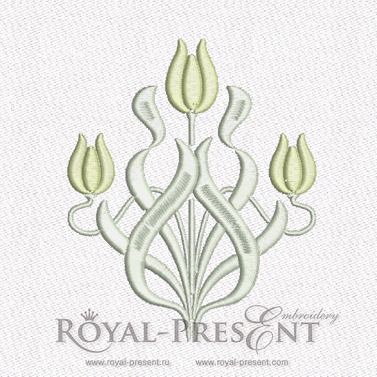Art Nouveau Machine Embroidery Designs Royal Present Embroidery