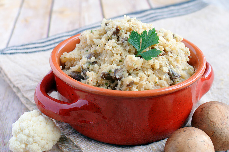 Low Carb Cauliflower Mushroom Risotto Ruled Me