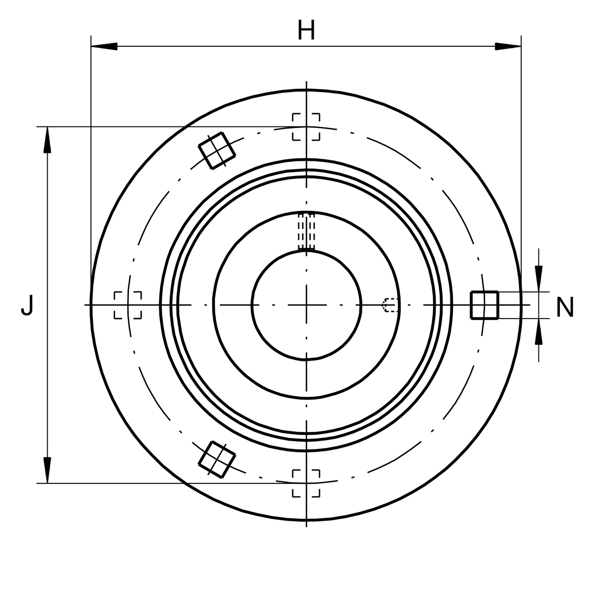 RA12XL Flanged housing unit inform yourself & order online on
