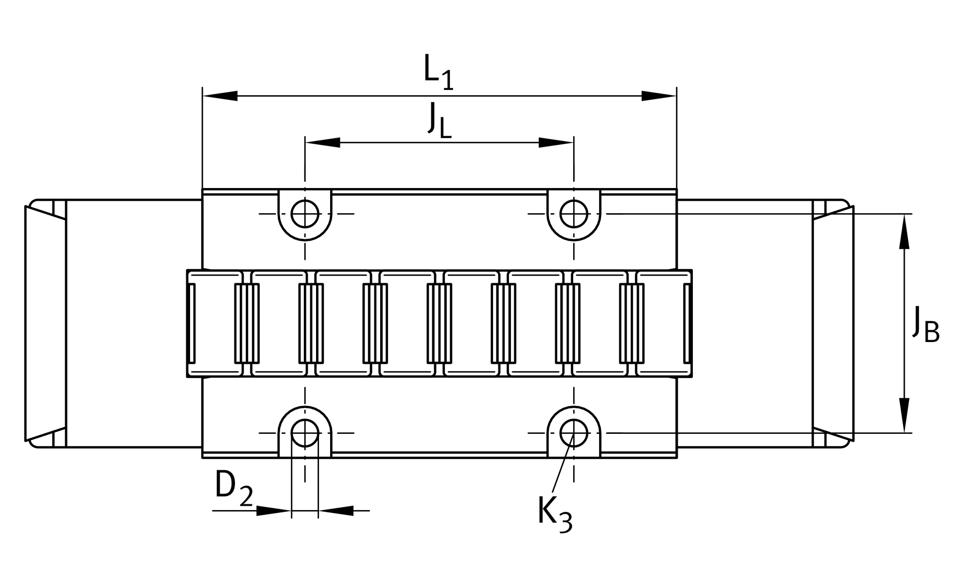 RUS65210 Linear recirculating roller bearing unit แจ้งตนเองและสั่งซื้อ