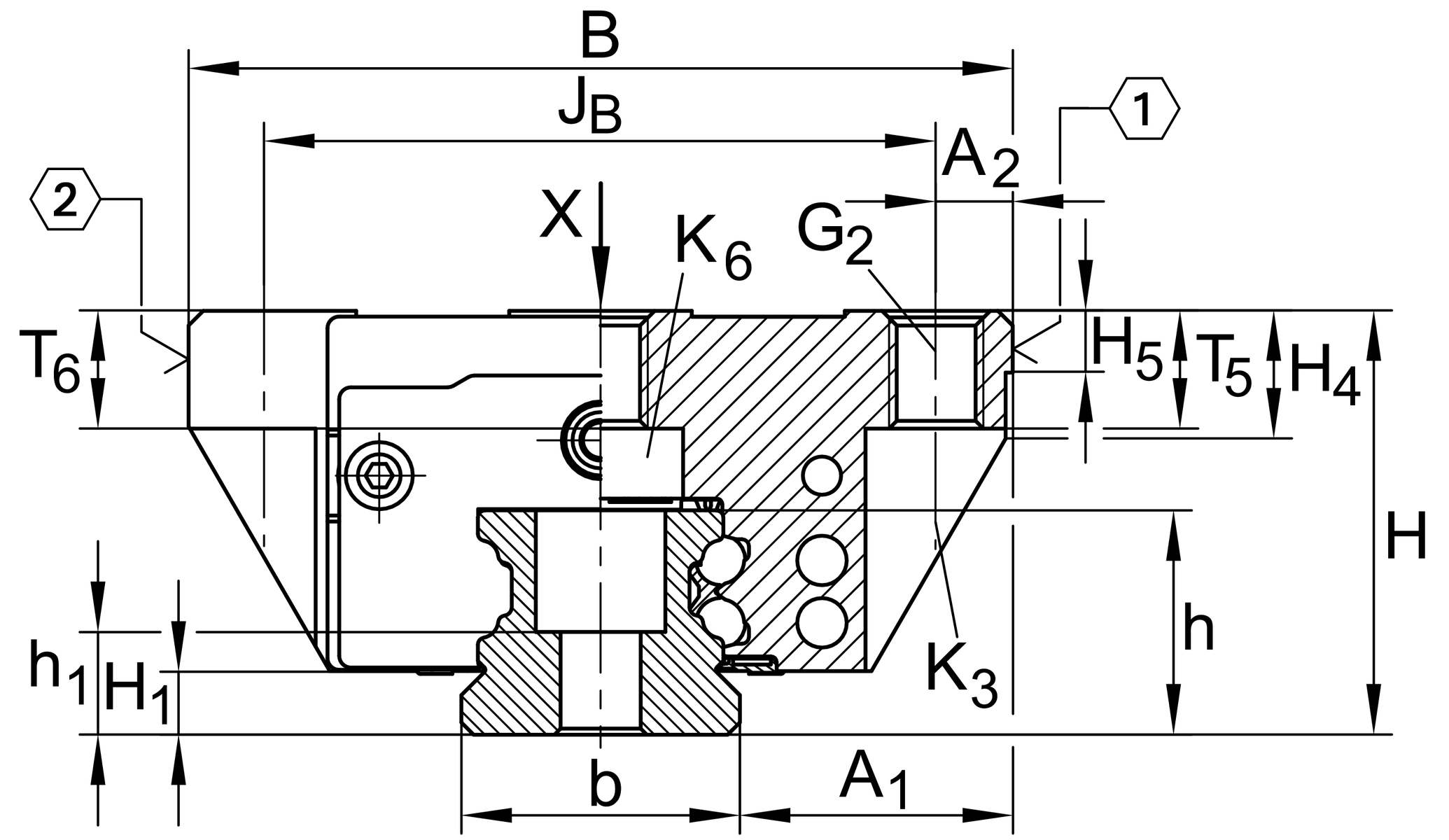 SCHAEFFLER Ball monorail guidance system carriages INA KUVE20BSL