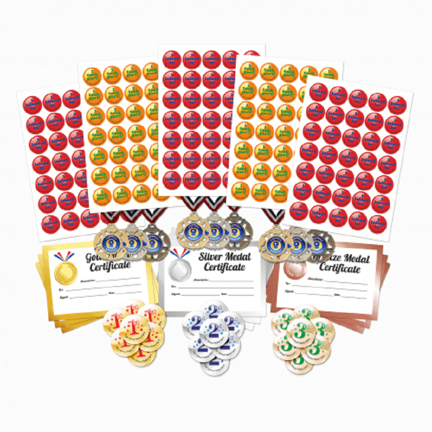Sports Day Stickers, Medals & Rewards from School Stickers