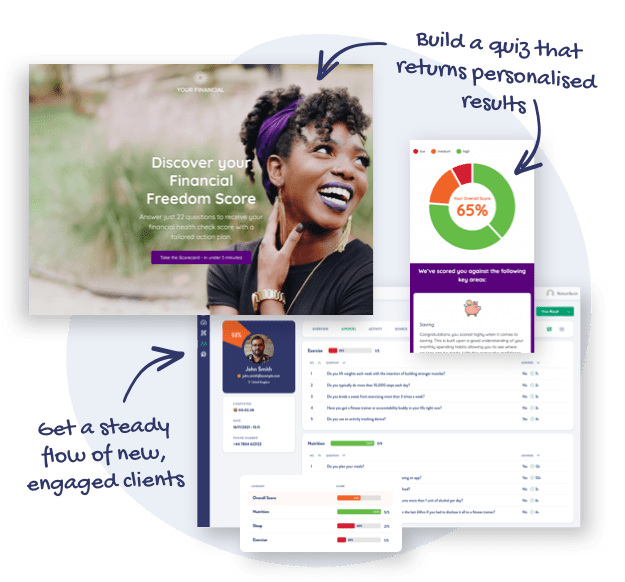 Quiz Marketing for Financial Advisors ScoreApp