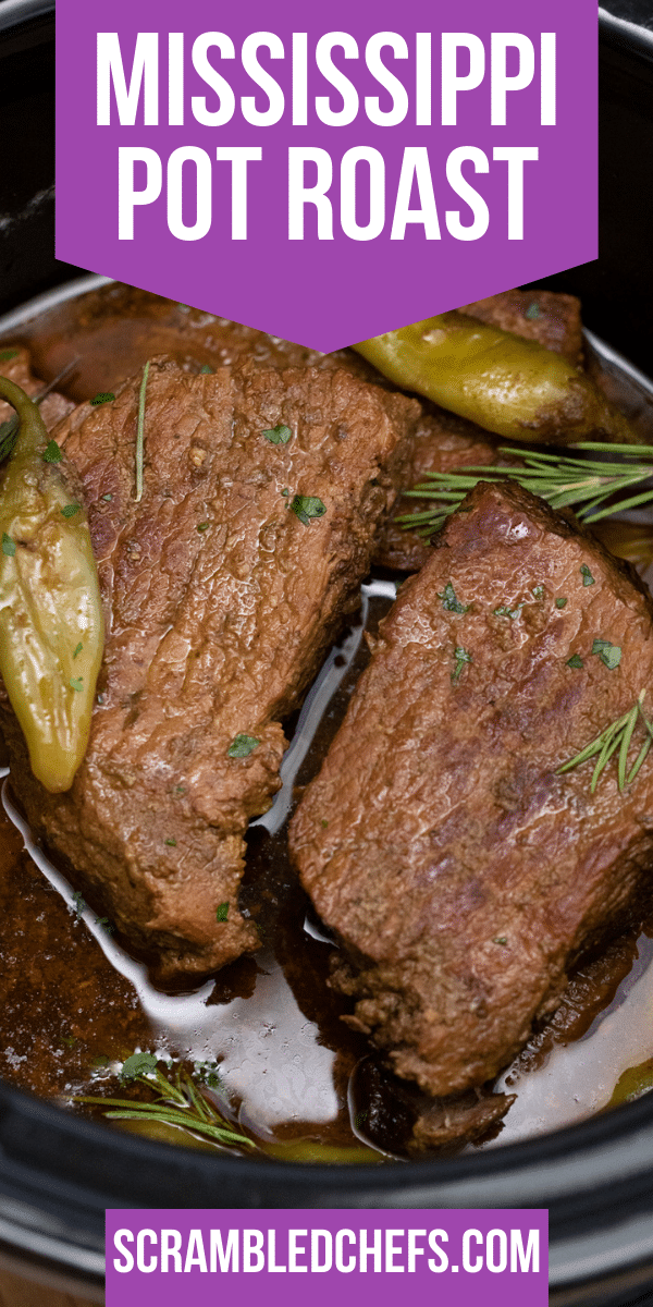 The Best Slow Cooker Mississippi Pot Roast Scrambled Chefs