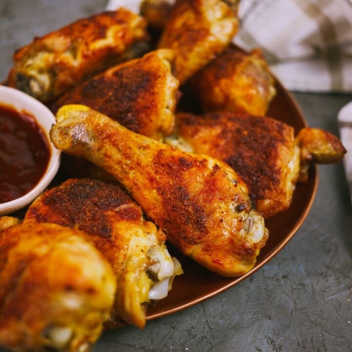 Crispy Baked Chicken Legs and Thighs Scrambled Chefs