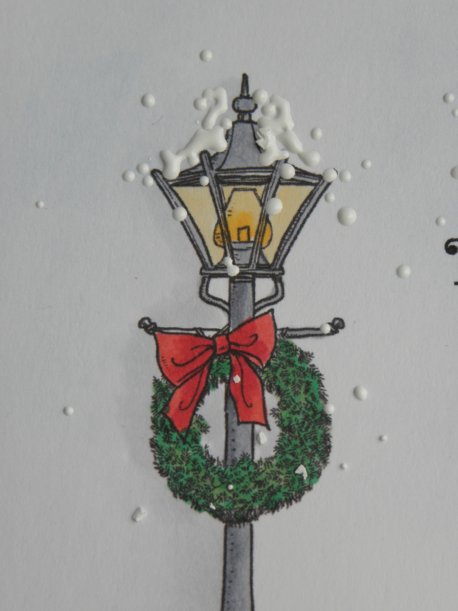 Card Christmas Light Pole