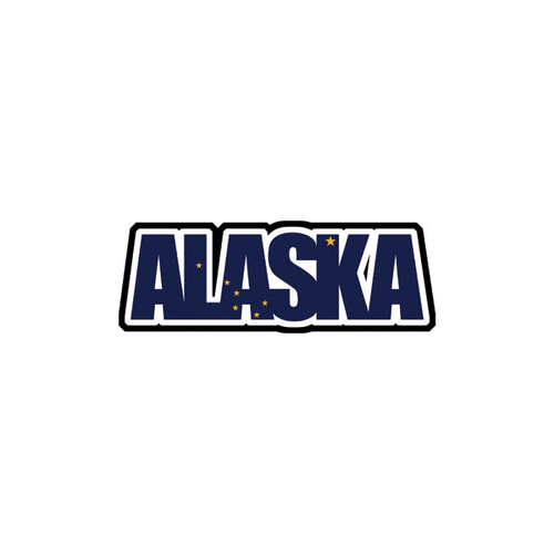Scrapbook Customs Flag Word Laser Cut Alaska