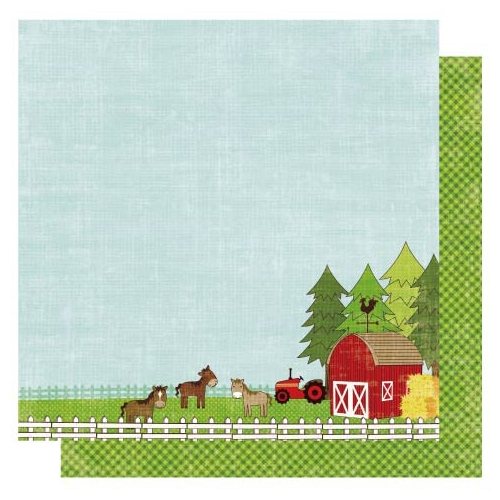 Best Creation Inc Farm Life Collection 12 x 12 Double Sided Glitter